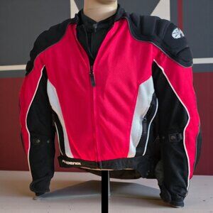 JOE ROCKET (MED) Turbulent Motorcycle Padded 2 Pc Impact Resistant Jacket